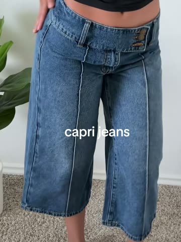 Product still: capri jeans, from Michelle's video