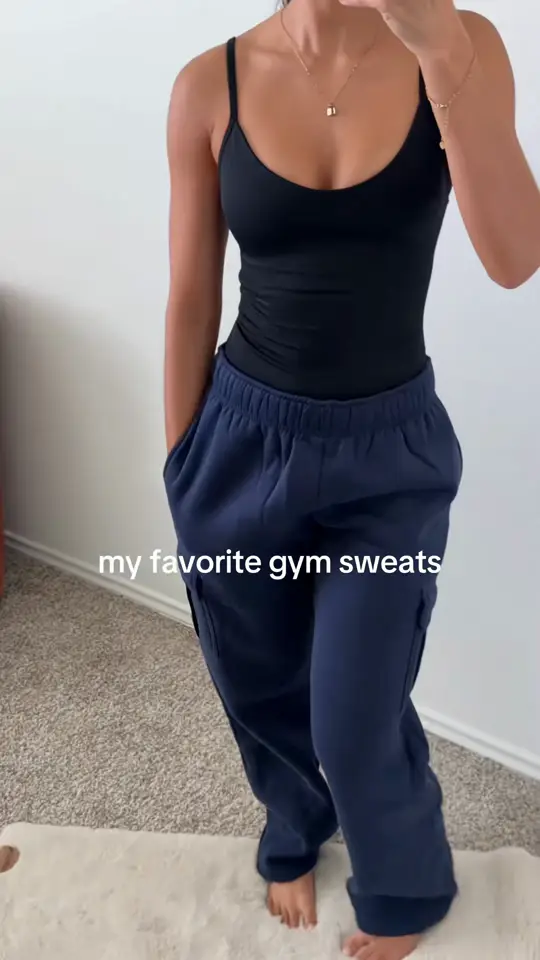 Frame from Michelle's video: sweatpants